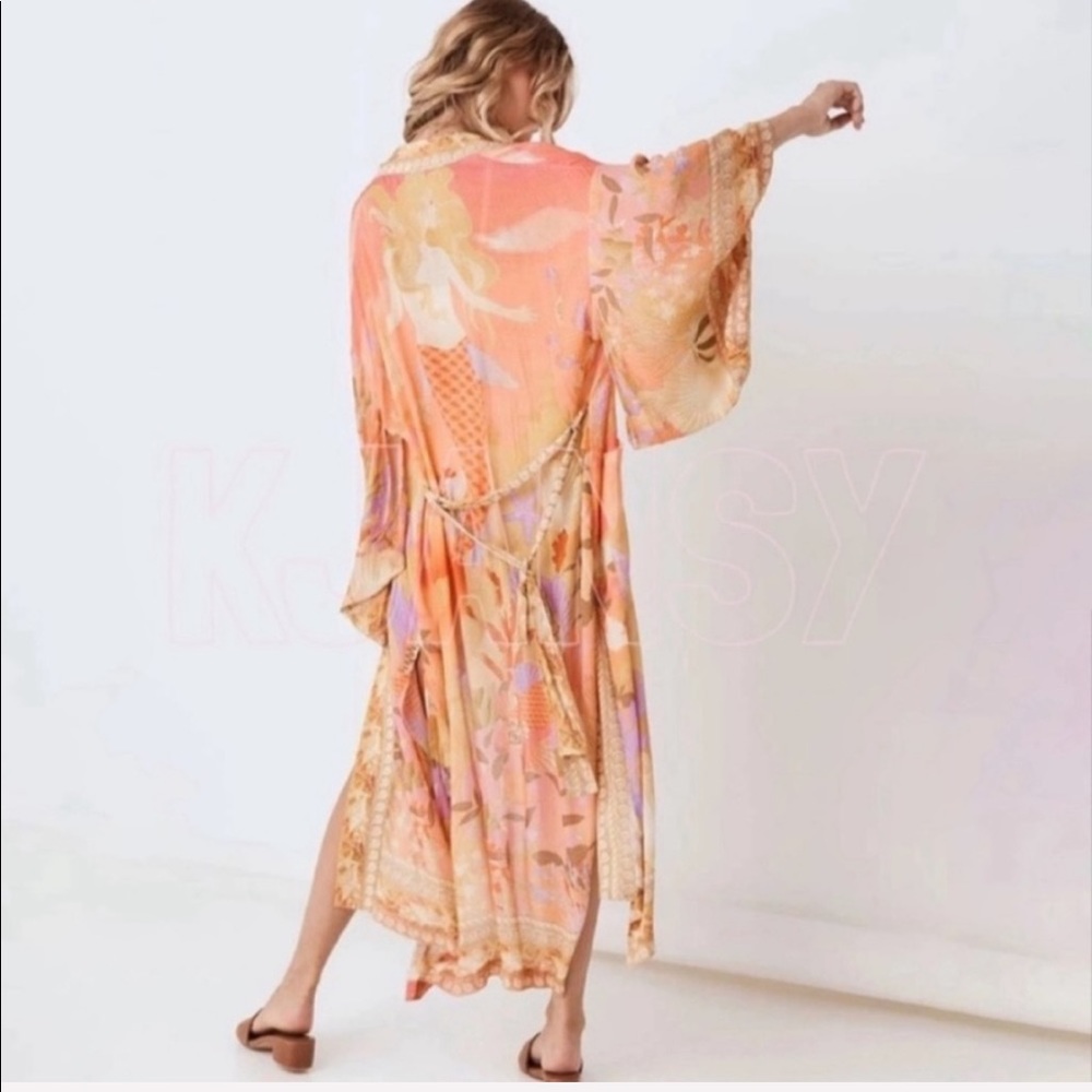 Bohemian Mermaid Kimono Duster - Picture 2 of 16